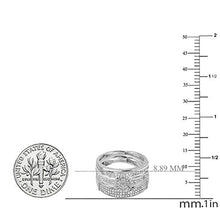 Load image into Gallery viewer, Dazzlingrock Collection 0.48 Carat (ctw) Round White Diamond Men's and Women's Engagement Ring Trio Bridal Set, Sterling Silver