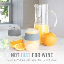 Load image into Gallery viewer, HOST Freeze Cooling Cup, Set of 2 Double Wall Insulated Freezer Chilling Tumbler with Gel, Glasses for Red and White Wine, 8.5 oz, Grey