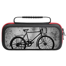 Load image into Gallery viewer, for Nintendo Switch 's Storage Box, (Shockproof) Hard Shell Case Travel Bag with 20 Game Card Pockets for Switch Console Joy-Con & Accessories,Old Bicycle On A Wooden Floor