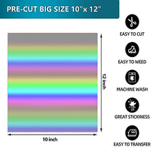 Load image into Gallery viewer, Lvoess HTV Heat Transfer Vinyl Bundle, 66 Pack 12" x 10" Iron on Vinyl Sheets with 3 Pcs Weeding Tools Set, Easy Cut & Weed, for Heat Press Design T-Shirts, Silhouette Cameo or Heat Press Machine