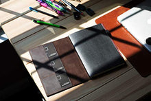 Load image into Gallery viewer, Leather Journal Leuchtturm1917 Medium A5 (5.75"x8.25") Softcover Notebook Travel Journal Cover Distressed Leather Refillable Writing Diary with Elastic Closure (Brown Nut Case)