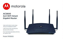 Load image into Gallery viewer, Motorola AC2600 4x4 WiFi Smart Gigabit Router with Extended Range, Model MR2600