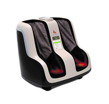 Load image into Gallery viewer, Human Touch Reflex SOL Foot and Calf Relaxation Shiatsu Massager with Heat and Vibration- Patented Technology - Extended Height, Adjustable Tilt Base with Under Foot Massage Rollers, Black and White