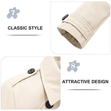 Load image into Gallery viewer, FARVALUE Women's Waterproof Trench Coat Double Breasted Windbreaker Classic Belted Lapel Overcoat with Removable Hood Beige Medium