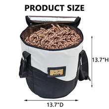 Load image into Gallery viewer, TOHONFOO 20LBs Fuel Pellet Storage Bag - Wood Pellet Container - Smoker Pellet Dispenser - Wood Pellet Storage Bucket - Anti-Shock Foam Layer Reduces Wood Pellets/Charcoal Chipping