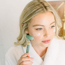 Load image into Gallery viewer, Jade Roller for Face - Face & Neck Massager for Skin Care, Facial Roller to Press Serums, Cream and Oil Into Skin, Lymphatic Drainage Massager Skin Care Tool, Eye Massager and Neck Roller (1 Pack)