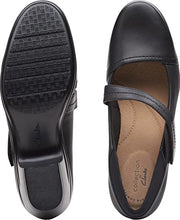 Load image into Gallery viewer, Clarks Emily Pearl Black Synthetic/Leather Combi 7.5 B (M)