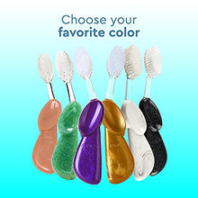 Load image into Gallery viewer, RADIUS Big Brush BPA Free & ADA Accepted Toothbrush Designed to Improve Gum Health & Reduce Gum Issues - Right Hand - Midnight Sky/ Marble/ Soda Pop Eco Grind - Pack of 3