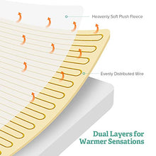 Load image into Gallery viewer, Sable Queen Size Electric Heated Mattress Pad, Safe Low Voltage Technology & Oeko-Tex 100 Standard, 10 Temperature Settings, FDA Registered Hypoallergenic Soft Plush, White