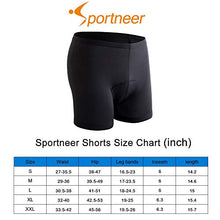 Load image into Gallery viewer, Sportneer Men's 3D Padded Bicycle Cycling Underwear Shorts w/Anti-Slip Design, Breathable & Adsorbent