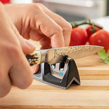 Load image into Gallery viewer, KitchenIQ 50009 Edge Grip 2-Stage Knife Sharpener, Black