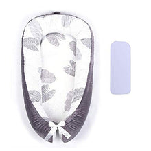 Load image into Gallery viewer, Portable Crib Baby Portable Lounger Infant Bassinet Reversible Co Sleeping Cribs for Bedroom/Travel (Gray)…