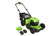 Load image into Gallery viewer, Greenworks 48V 20" Brushless Cordless Push Lawn Mower, (2) 4.0Ah USB Batteries (USB Hub) and Dual Port Rapid Charger Included (2 x 24V)