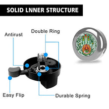 Load image into Gallery viewer, ZYCCW Customized Design Bike Bicycle Bell, Loud Long Crisp Clear Sound for Adults Kids Mountain Road Bike BMX Electric Bike (Evil Eye Hamsa Hand)