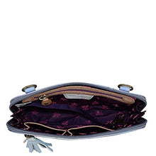 Load image into Gallery viewer, Anuschka Women’s Genuine Leather All Round Zip Crossbody/Belt Bag - Hand Painted Exterior - Hypnotic Hydrangeas