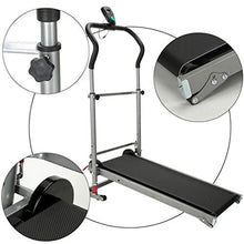 Load image into Gallery viewer, LED Display Screen Lightweight Durable Folding Manual Treadmill Working Machine Cardio Fitness Exercise Incline Home Save Space More Suitable for Women
