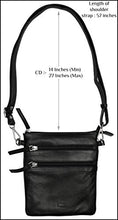 Load image into Gallery viewer, Small Leather Crossbody Purses and Handbags for Women-Premium Crossover Bag Over the Shoulder Womens (BLACK)