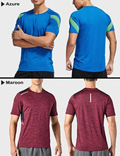 Load image into Gallery viewer, 5 Pack Men’s Active Quick Dry Crew Neck T Shirts | Athletic Running Gym Workout Short Sleeve Tee Tops Bulk (Edition 2, Large)