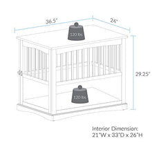 Load image into Gallery viewer, Casual Home Wooden Pet Crate, Black, 27" H