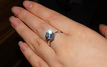 Load image into Gallery viewer, TenFit Jewelry Elegant 4ct Round Cushion Cut Solitaire Halo Diamond Wedding Engagement Ring,Size 7