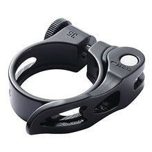 Load image into Gallery viewer, WILE Quick Release Bicycle Seatpost Clamp Black 34.9mm