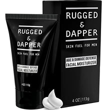 Load image into Gallery viewer, RUGGED & DAPPER Age + Damage Defense Facial Moisturizer | Dual Purpose Face Lotion & Aftershave for Men - 4 Oz
