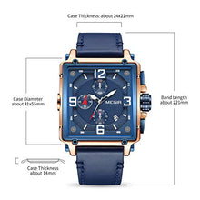 Load image into Gallery viewer, MEGIR Luminous Men's Chronograph Wrist Watches with Leather Strap Fashion Analog Business Military Quartz Watch for Men