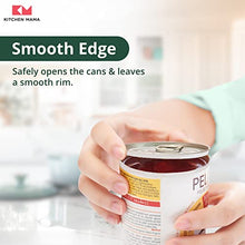 Load image into Gallery viewer, Kitchen Mama Electric Can Opener 2.0: Upgraded Blade Opens Any Can Shape - No Sharp Edge, Food-Safe, Handy with Lid Lift, Battery Operated Handheld Can Opener (Army Green)