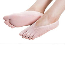 Load image into Gallery viewer, No Show Socks Cotton Five Finger Toe Socks Non Slip Low Cut Socks Wicking Cushion Ankle SockComfy Wear Resistant Short Loafer Socks for Women Men