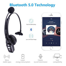 Load image into Gallery viewer, Arama Bluetooth Headset V5.0, Pro Wireless Headset with Noise Canceling Mic for Cell Phone Trucker Engineers Business Home Office