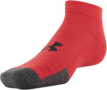 Load image into Gallery viewer, Under Armour Adult Performance Tech Low Cut Socks, Multipairs , Red Assorted (6-Pairs) , Medium