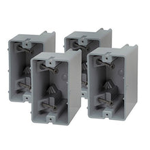 Load image into Gallery viewer, Madison Electric Products MSB1G4PK MSB1G Smart Depth Adjustable Box, 1 Gang, 18.5 cu. in. Gray (Pack of 4)