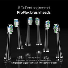 Load image into Gallery viewer, AquaSonic Black Series PRO – Ultra Whitening Toothbrush w UV Sanitizing Base – 4 Modes & Smart Timers – UV Sanitizing & Charging Travel Case – UltraSonic Electric Tooth Brush – 6 Proflex Brush Heads