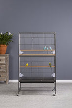 Load image into Gallery viewer, Prevue Pet Products Wrought Iron Flight Cage with Stand F040 Black Bird Cage, 31-Inch by 20-1/2-Inch by 53-Inch