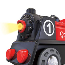 Load image into Gallery viewer, Hape Wooden Railway Battery Powered Engine No. 1 Kid's Train Set