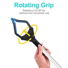 Load image into Gallery viewer, Reacher Grabber Tool, 32" Foldable Grabbers for Elderly, Lightweight Extra Long Handy Trash Claw Grabber, Reaching Assist Tool for Trash Pick Up, Nabber, Litter Picker, Arm Extension (Orange) (Blue1)