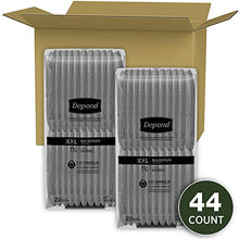 Load image into Gallery viewer, Depend Fit-Flex Adult Incontinence Underwear for Men, Disposable, Maximum Absorbency, XX-Large, Grey, 44 Count (2 Packs of 22) (Packaging May Vary)