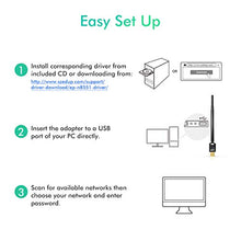 Load image into Gallery viewer, EDUP LOVE USB Wi-Fi Adapter with 6dBi Antenna, USB Wireless 150Mbps Network Adapter WiFi Dongle for Laptop Desktop PC Support Windows 10/8.1/7 /XP/Vista/Mac OS