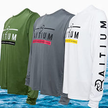Load image into Gallery viewer, Baitium Fishing Shirts for Men Long Sleeve UV Sun Protective T- Shirt Tee - Quick Dry Breathable Lightweight Dri Fit Gear (Green, Small)