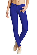 Load image into Gallery viewer, Womens Super Stretch Comfy Skinny Pants P44876SK Royal Medium
