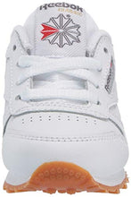Load image into Gallery viewer, Reebok Boy's Classic Leather Footwear, White/Gum/INT, 3.5
