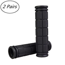 Load image into Gallery viewer, Kasteco 2 Pairs Bicycle Handle Bar Grips Mushroom Grips for BMX/MTB/Road Mountain/Boys and Girls Kids Bikes, Black