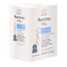 Load image into Gallery viewer, Aveeno Baby Eczema Therapy Soothing Bath Treatment for Relief of Dry, Itchy & Irritated Skin, Made with Natural Colloidal Oatmeal, Fragrance-, Paraben-, Steroid- & Tear-Free, 10 ct