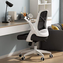 Load image into Gallery viewer, Hbada Office Task Desk Chair Swivel Home Comfort Chairs with Flip-up Arms and Adjustable Height, White