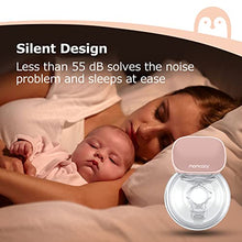 Load image into Gallery viewer, Momcozy Double Wearable Breast Pump, Low Noise& Hands-Free Breast Pump, Portable 2pcs Electric Breast Pump with 2 Mode & 5 Levels- 24mm Pink