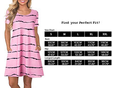 Load image into Gallery viewer, FZ FANTASTIC ZONE Women's Casual Summer T Shirt Dresses Short Sleeve Swing Dress with Pockets