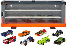 Load image into Gallery viewer, Hot Wheels Interactive Display Case with 8 1:64 Scale Hot Wheels Cars, Storage for 12 Toy Cars, Connects to Hot Wheels Track, Gift for Collectors & Kids 4 Years & Older