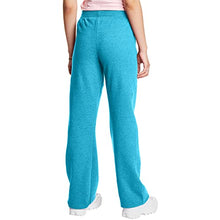 Load image into Gallery viewer, Hanes Women's EcoSmart Petite Open Bottom Leg Sweatpants, Bold Blue Heather, Small