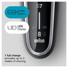 Load image into Gallery viewer, Braun Electric Razor for Men, Series 7 7027cs 360 Flex Head Electric Shaver with Beard Trimmer, Rechargeable, Wet & Dry with Charging Stand and Travel Case