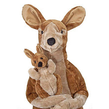 Load image into Gallery viewer, Melissa & Doug Giant Kangaroo and Baby Joey in Pouch - Lifelike Stuffed Animal (nearly 3 feet tall)